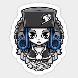 Juvia Lockser Grey Sticker